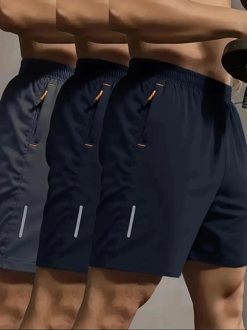 Calções desportivos masculinos, novidade de verão, com cintura elástica confortável…